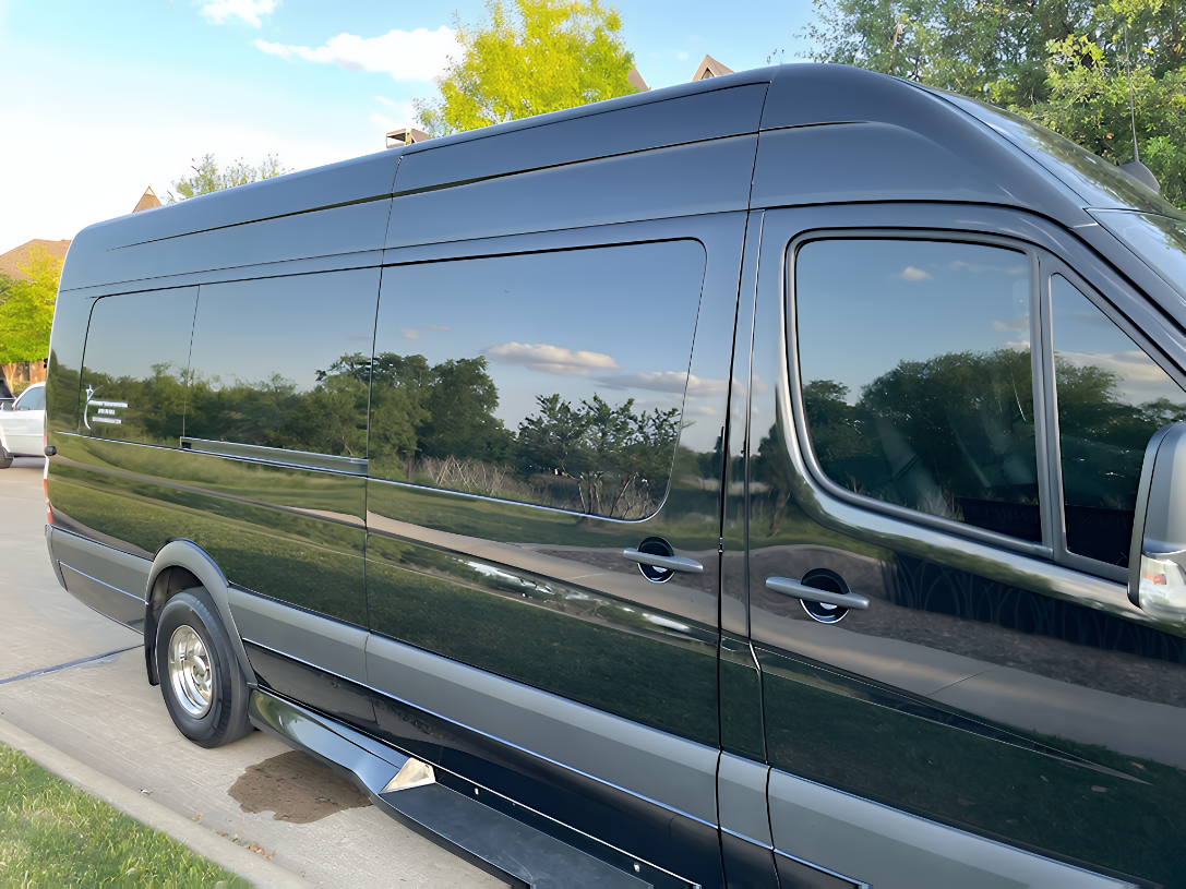 Black Mercedes Executive Sprinter Van exterior
