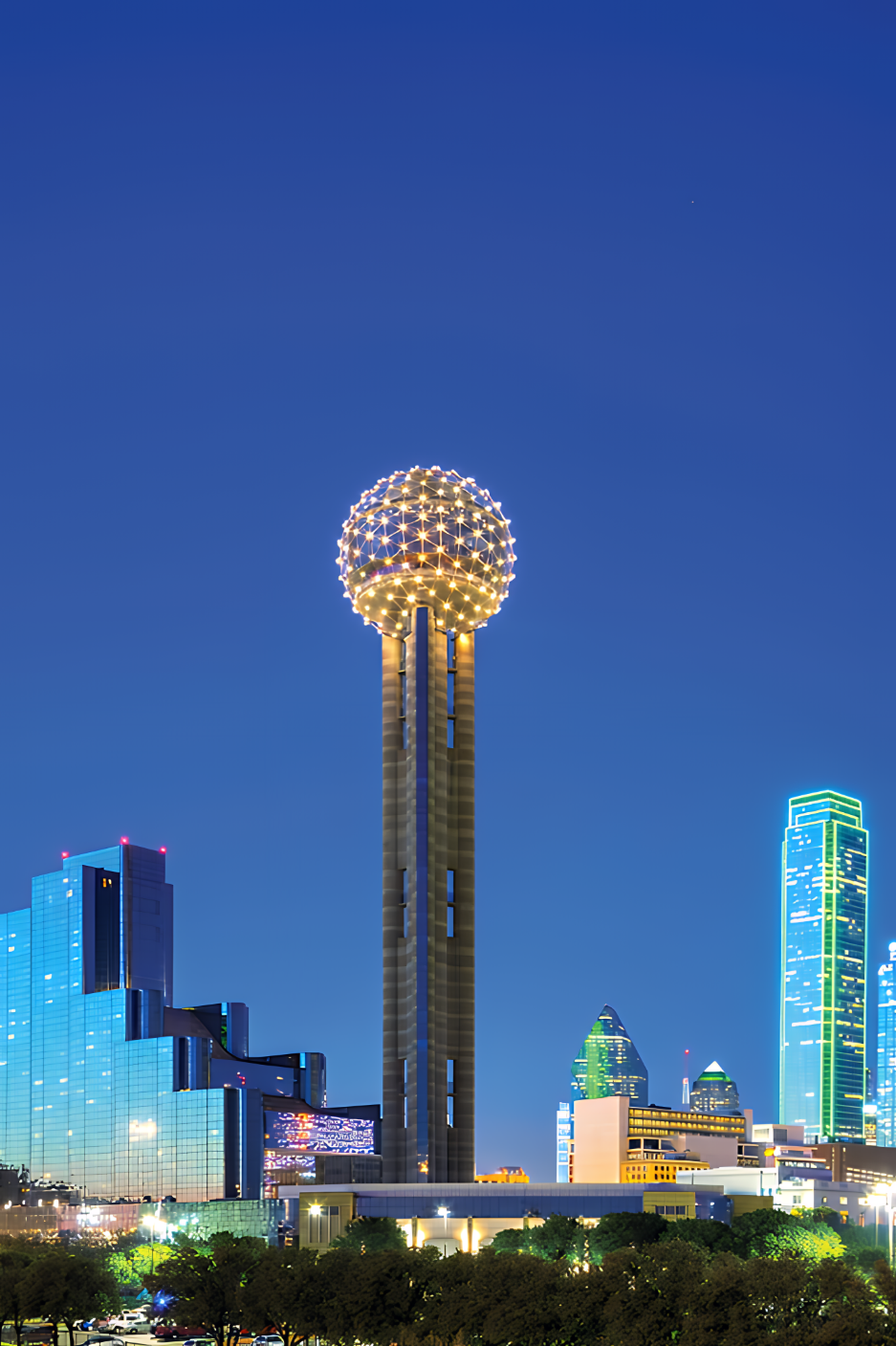Dallas landmark representing central Dallas venue access