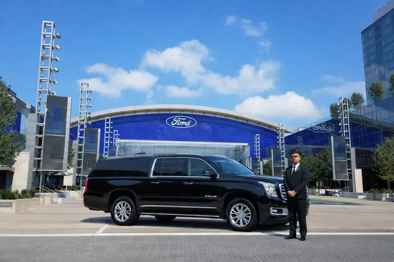 GMC Yukon XL chauffeur at The Star Frisco for corporate and executive transportation